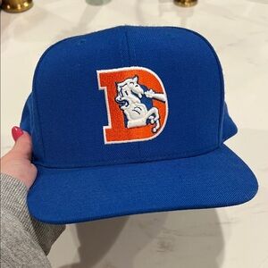Blue orange and white Denver Broncos Baseball Cap Hat, adjustable